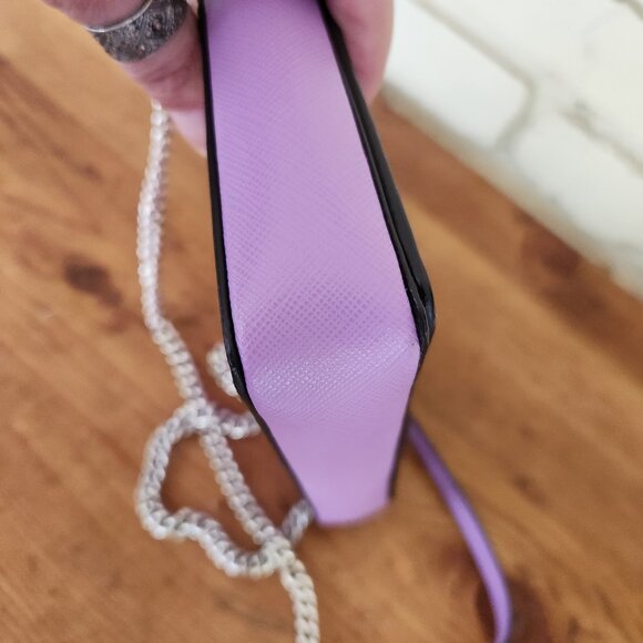 Like New Kate Spade Spencer Iris Bloom Leather Chain Crossbody Bag - Picture 9 of 13